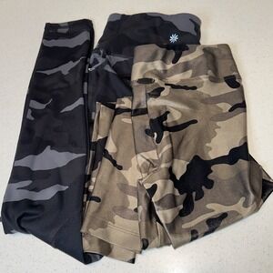 Lot Of 2 XS Koral Lustrous High Rise & Athleta Camouflage Leggings